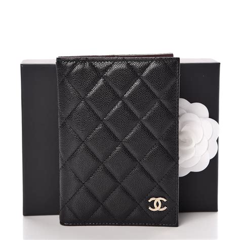 inside chanel passport holder|Chanel passport holder price.